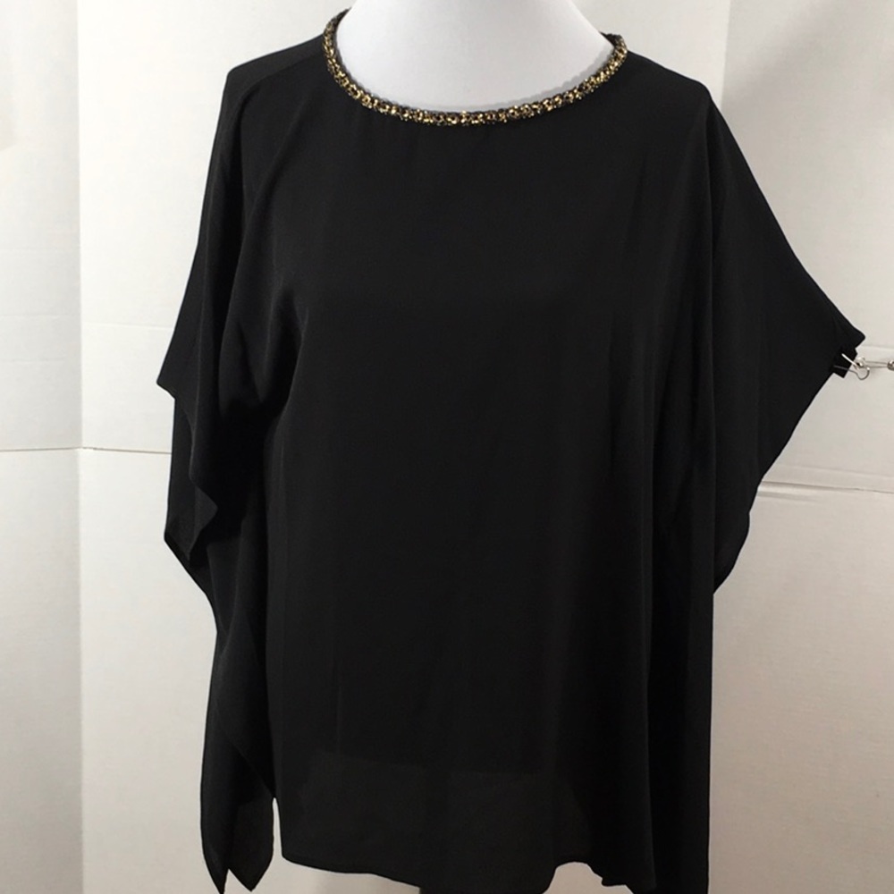 Michael Kors black batwing tunic